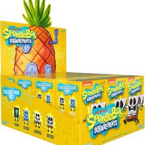 Super7 Spongebob Squarepants SkullPants 12 Sealed Figures + Display Case  NEW!